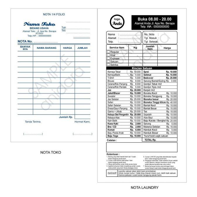 

[[BISA COD]] nota 1 rim 2 ply tambah nomorator