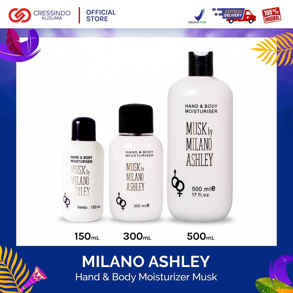 MUSK BY MILANO ASHLEY Hand &amp; Body Lotion Moisturiser