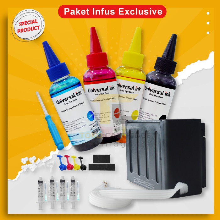 Paket Printer Infus Lengkap Exclusive, Complete Infus Pack Exclusive