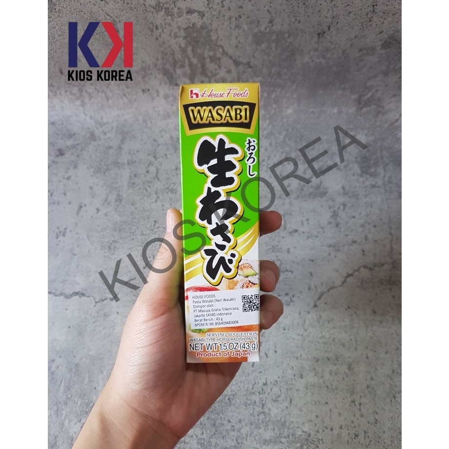 

House Foods Wasabi Paste Tube 43gr - Pasta Neri Wasabi Jepang