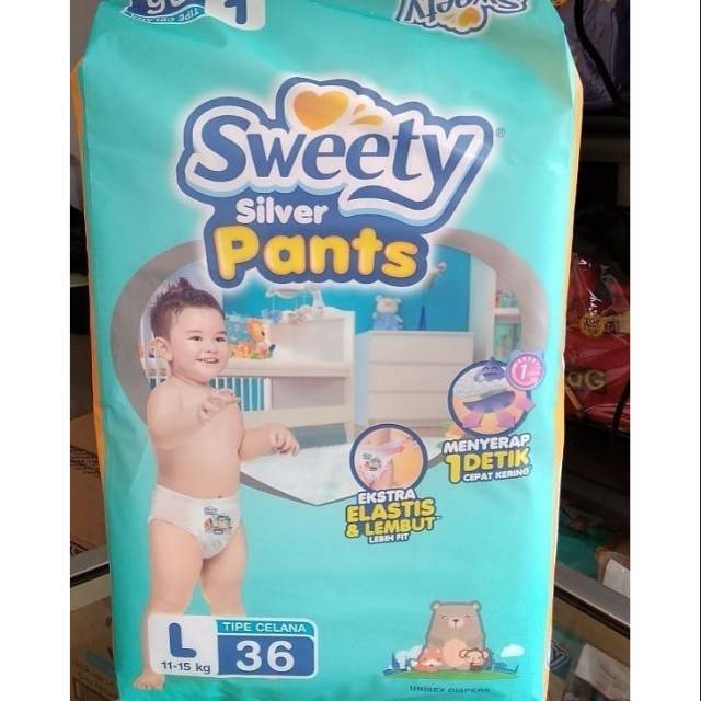 Sweety Silver Pants L 36