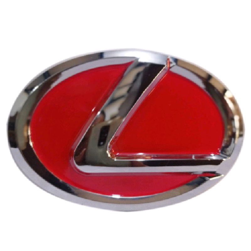 logo lexus merah chrome logo grill lexus semua ukuran ada toyota avanza,yaris,agya,innova old new