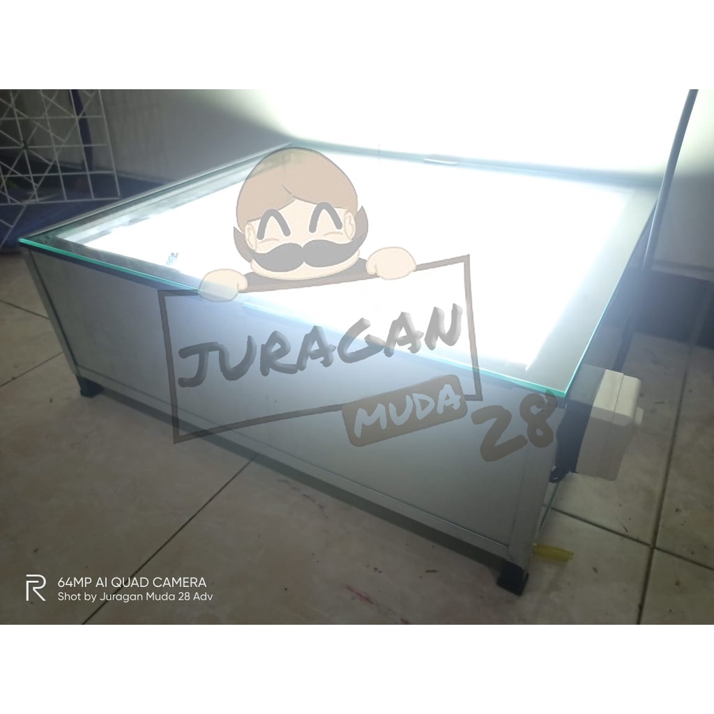 Meja Afdruk Sablon Ekonomis Dengan 5 Viting LED