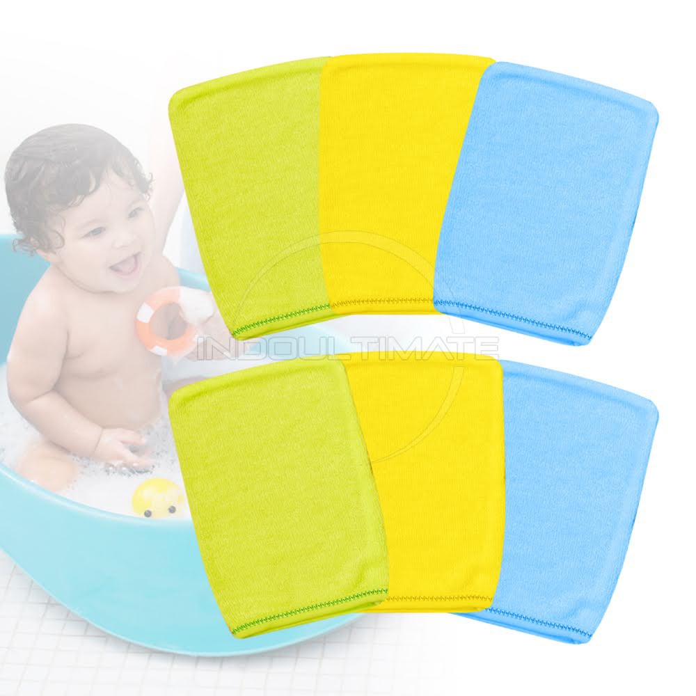 (6PCS) Waslap Bayi Single Layer Kotak Lap Mandi Bayi Wash Lap Kotak Bayi Waslap Wash Lap Mandi WL-04