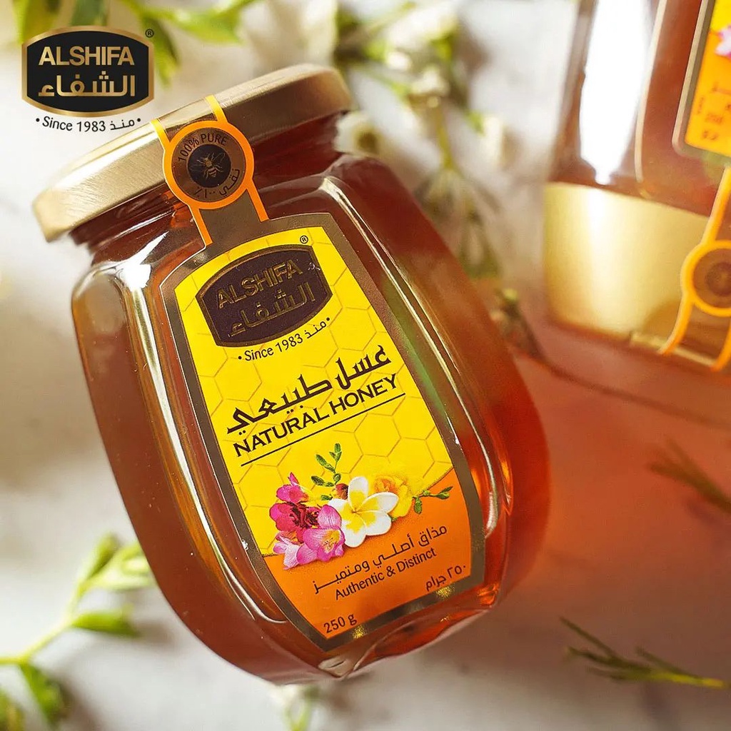 

Madu Alshifa Natural Honey 250gr Madu Murni Original 100% Madu Arab Saudi