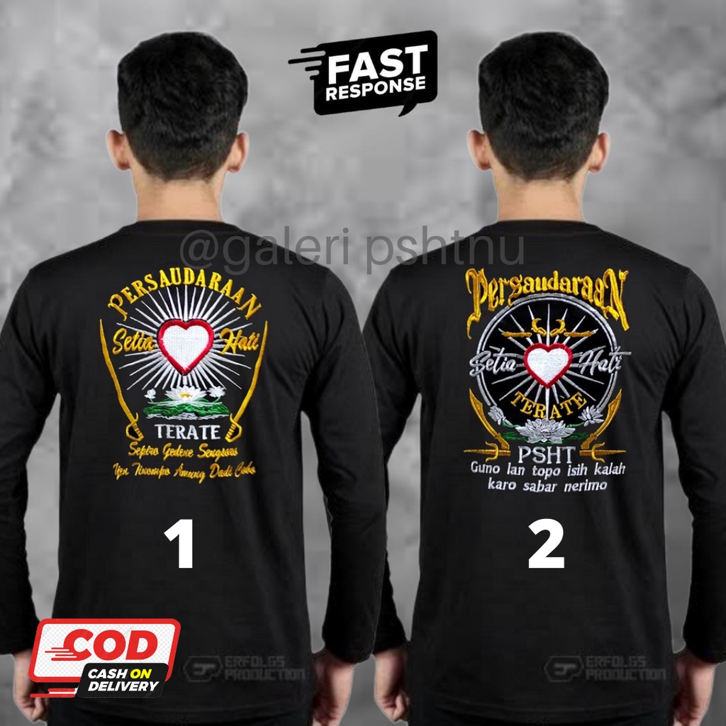 kaos psht lengan panjang - kaos psht lengan panjang bordir - kaos psht lengan panjang distro - kaos 