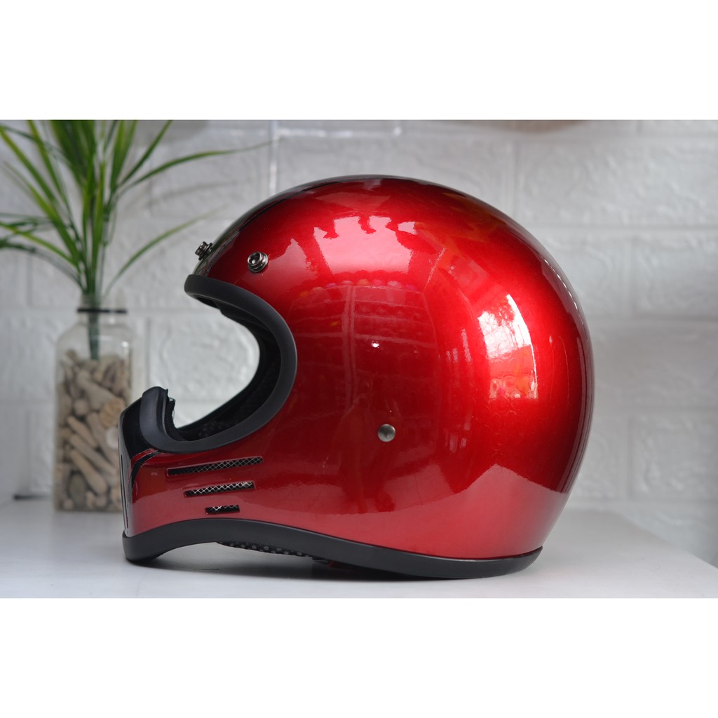 Jual Helm Custom Retro Cakil Simpson M30 Tracker ( Mr Helm ) Shopee Indonesia