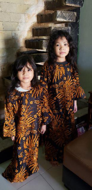 Batik Couple Keluarga Sania Ruffle Ori Ndoro Jowi Dnt Motif Manggar