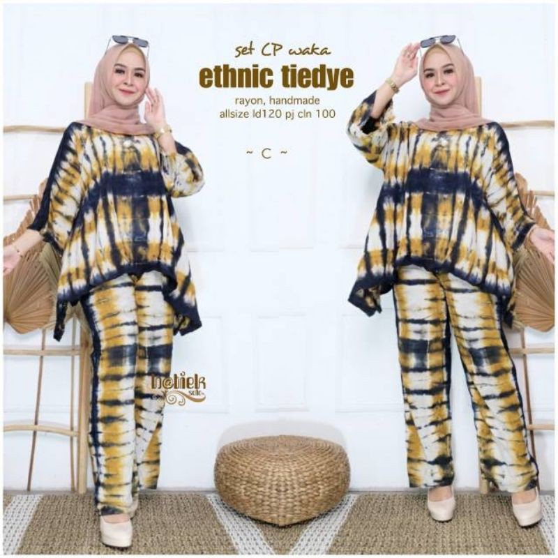 set cp waka ethnic tiedye
