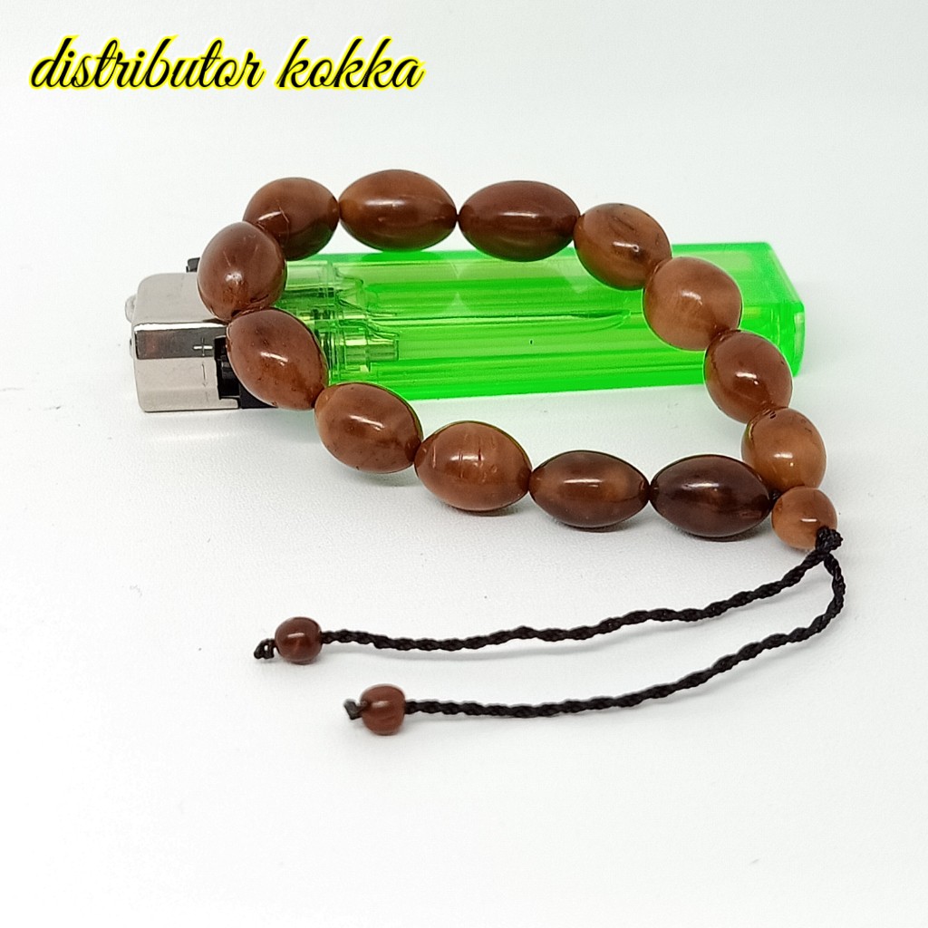 ( SUPER MURAH ) Gelang Kokka kaukah oval jumbo coklat