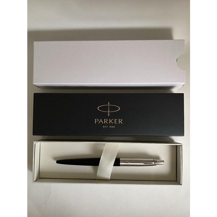 

Pulpen Parker New Jotter Bond Street Black ( Hitam ) Ct( Klip Silver )
