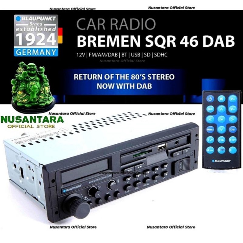 (CLASSIC MODEL) BLAUPUNKT BREMEN SQR 46 DAB SINGLE DIN HEAD UNIT