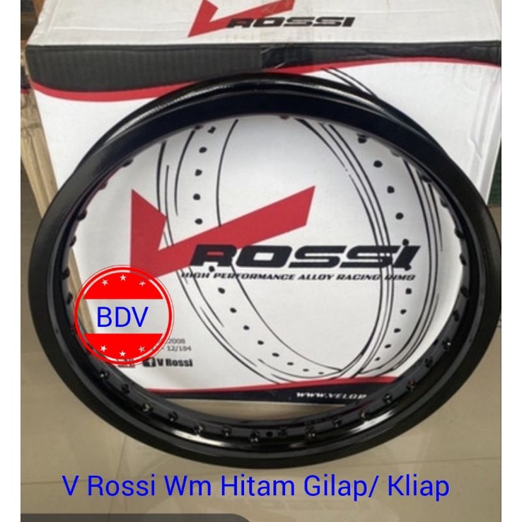 Velg Rossi 140 X 17 WM Hitam Glossy/Gilap/ Kilap (140 Ring 17)