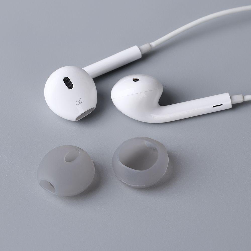 POPULAR Populer Silicone Earbuds Cover Lembut Pelindung Lengan Headset Ear pads Case Untuk Ap iP Phone Earphone