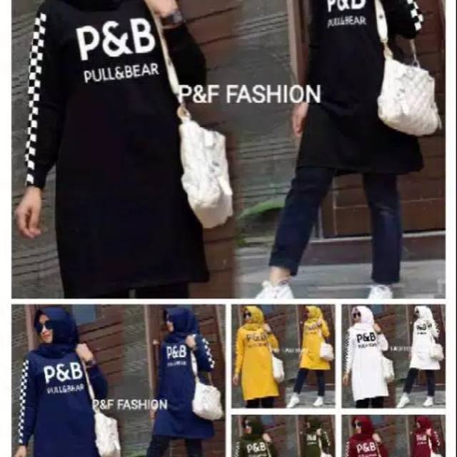 Tunik cantik pull n bear/ tunik p&b / tunik tunik