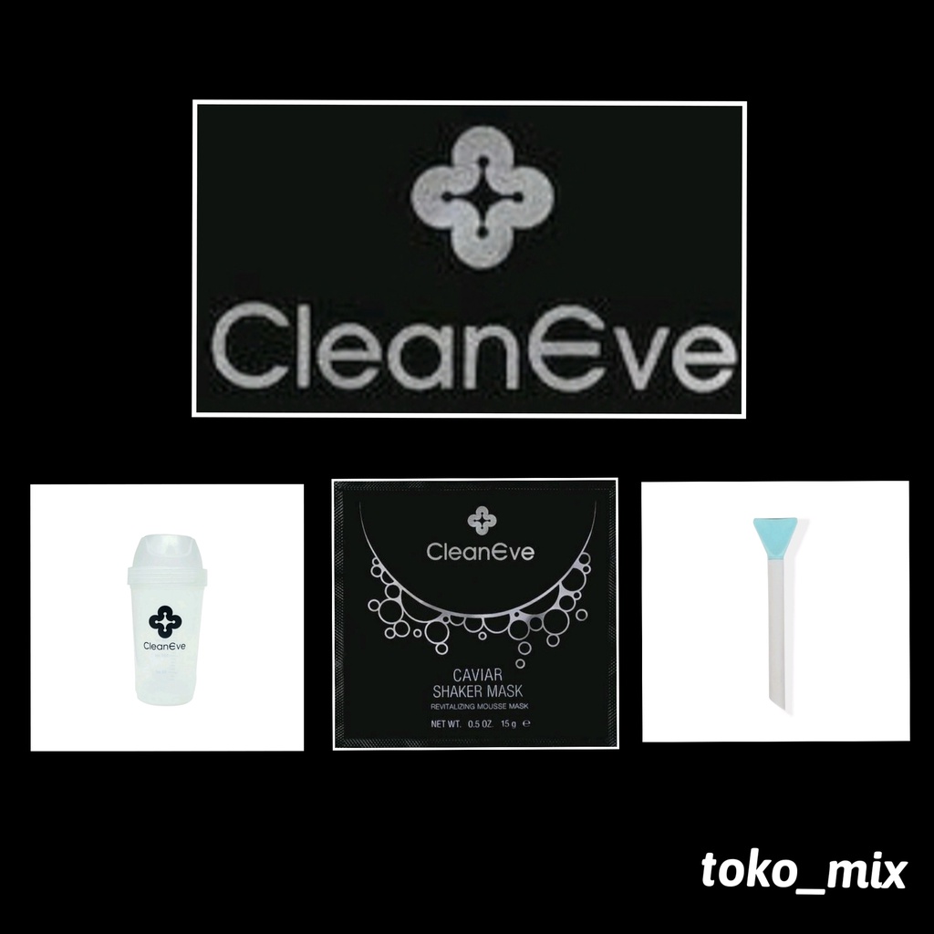 CleanEve Caviar Mask Shaker | Brush