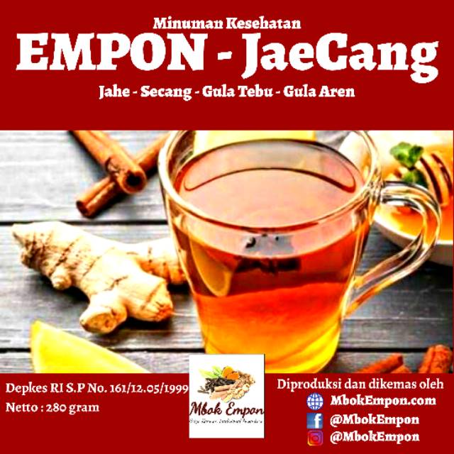 

EMPON JaeCang (Jahe, Secang dan Gula Tebu)