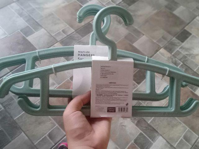  Miniso  Official Gantungan Baju  5pcs Simple multipurpose 