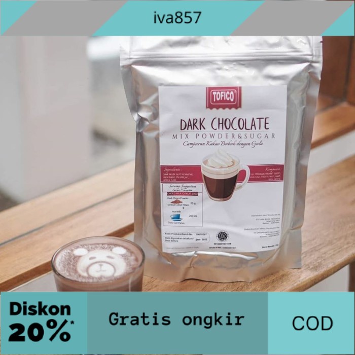 

PROMO Tofico Powder Dark Choclate 1000 g GRATIS ONGKIR