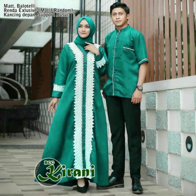 BAJU COUPLE HEM DAN GAMIS / couple gamis arab