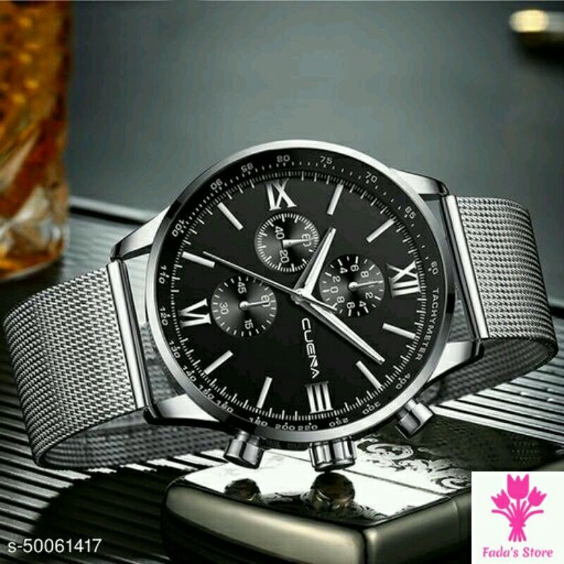 JAM TANGAN CASUAL PRIA CUENA STAINLESS STEEL