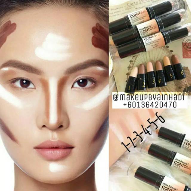 PROMO ECER!!!CONTOUR STIK 2 IN 1 KISS BEAUTY 58523