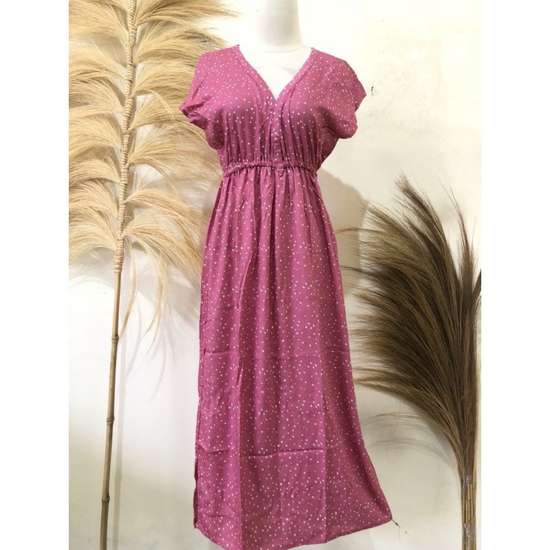 Dress Manohara Bali Panjang Mawar-Spot Guava