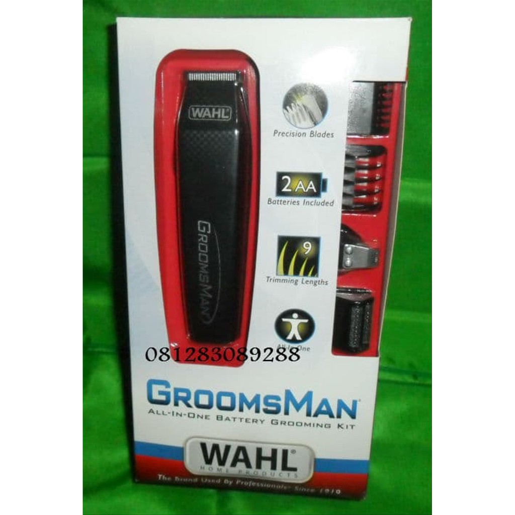 Alat cukur kumis jambang dan jenggot Dengan Hasil Ukuran ataupun Licin Elektrik Wahl Groomsman terla