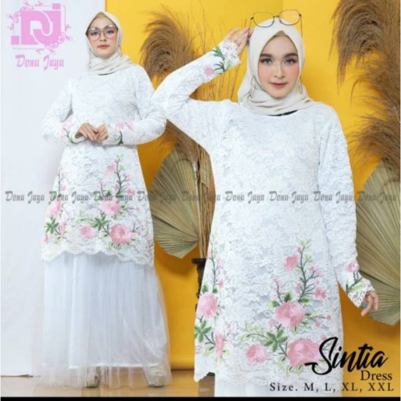 PRODUK ORIGINAL/GAMIS BRUKAT TUTU/DRESS PESTA//BY DONA