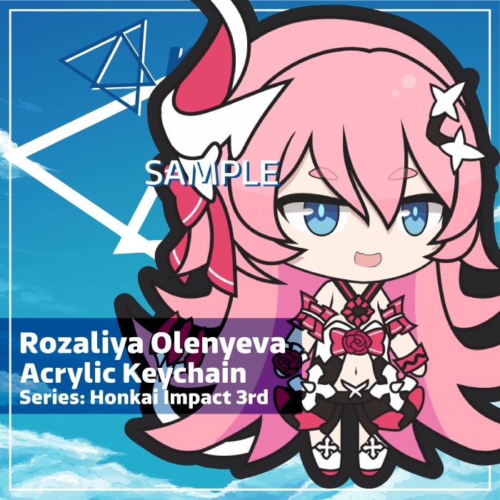 Keychain Honkai Impact 3rd Rozaliya Olenyeva
 | KyraMerch Anime Fanmerch Dealer