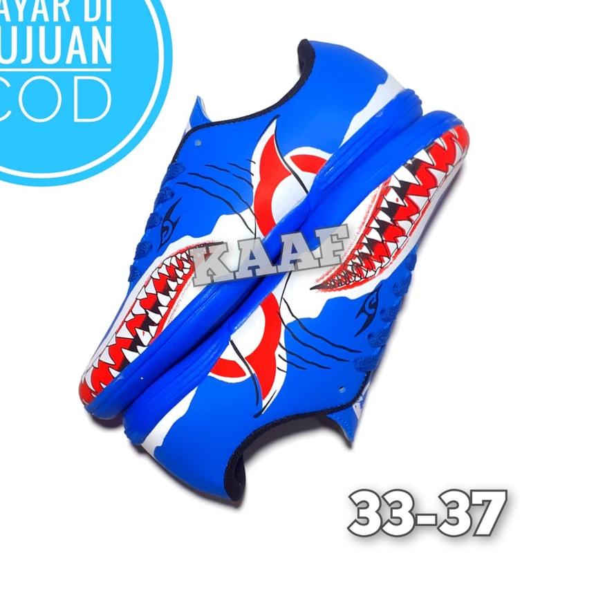 Sepatu Futsal Anak Ortuseight Catalyst Requin FG Red White I Grey White l Blue White l  Sepatu Bola 
