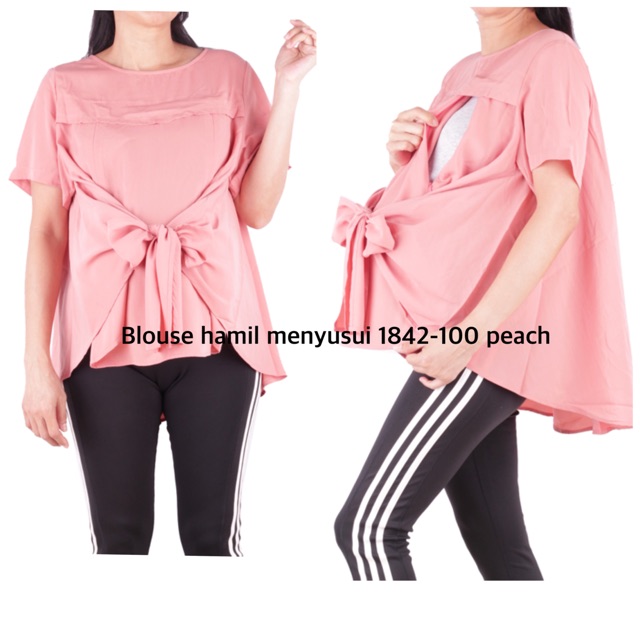 Blouse hamil cantik fashion 1842 baju hamil