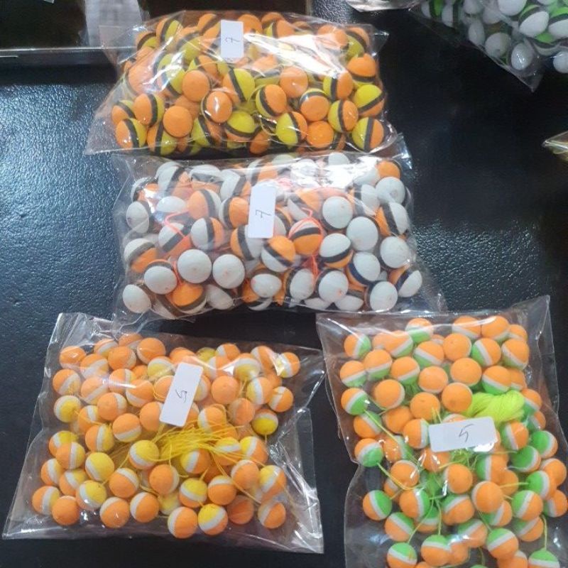 pelampung/kambangan spon benang tali bulat list dapat 10 pcs