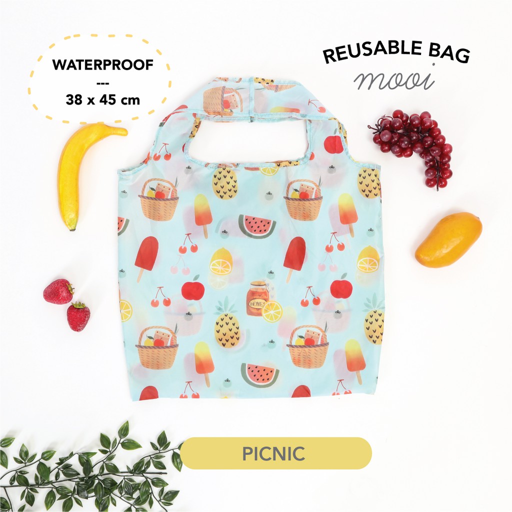 Mooi Reusable Bag Shopping Bag Printing-PICNIC