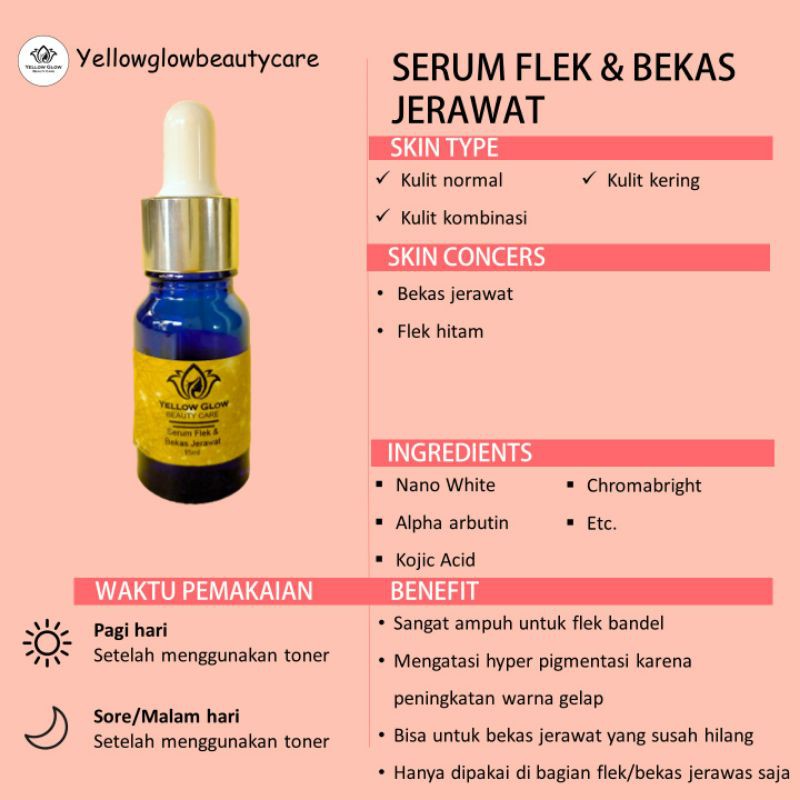 Serum Flek & Bekas Jerawat By: Yellow Glow Beauty Care
