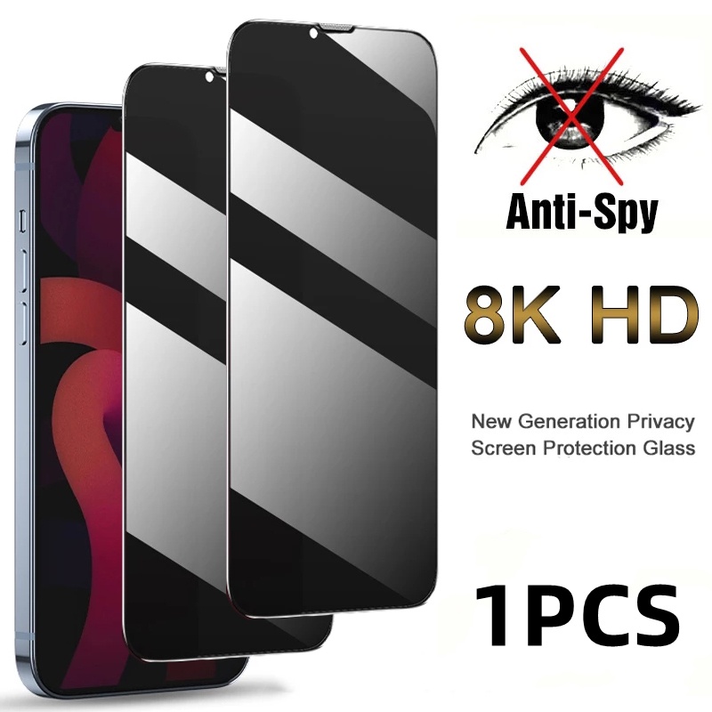 Pelindung Layar Tempered Glass Anti Spy Untuk iPhone 13 12 11 Pro Max 12 13 Mini X XS XR XS Max 6 7 8 Plus