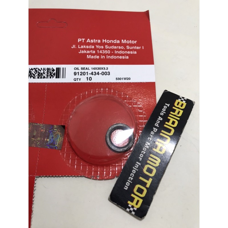 SIL AS PAHA REM MATIC BEAT VARIO 125 150 140x20x3.2 ORI HONDA 91201 434 003