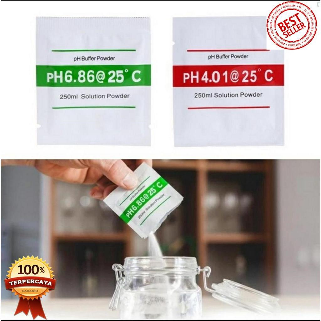 PROMO ISI 2 bubuk kalibrasi PH meter Buffer powder solution / SET BUBUK KALIBRASI