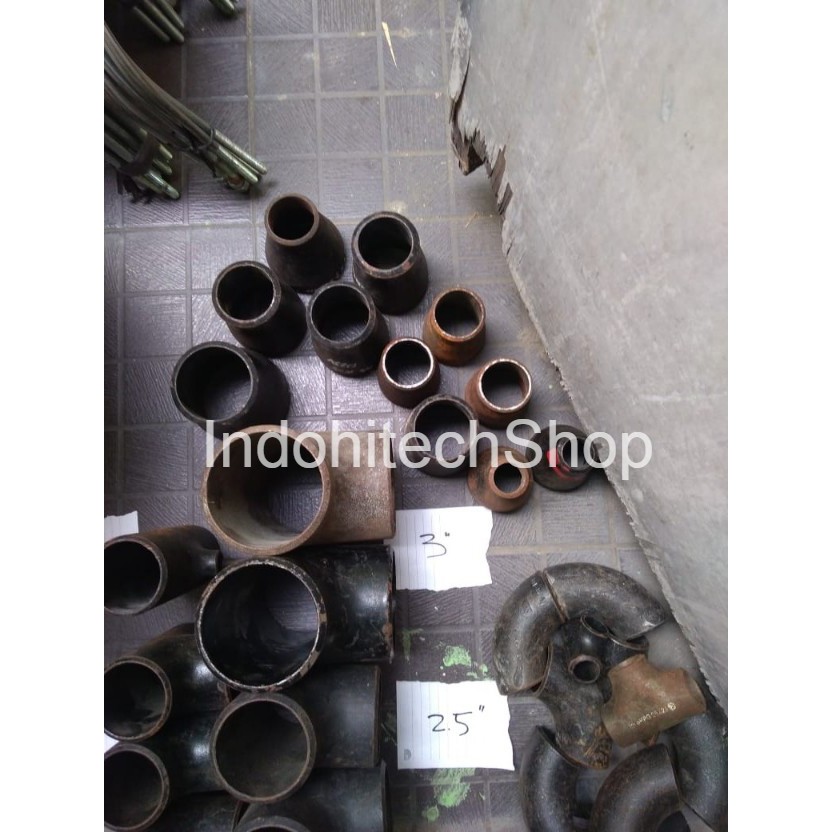 T Tee Las besi pipa 2 x 1/2 Inch sch 40