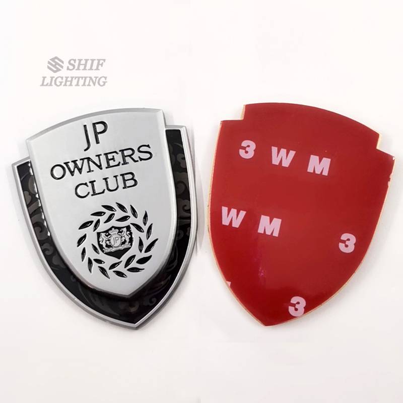 1pc Stiker Emblem Logo JUNCTION PRODUCE JP Owners CLUB Bahan Metal Warna Emas Untuk Mobil JP