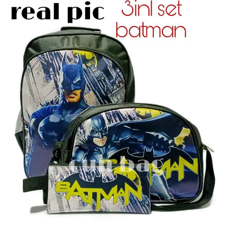 tas rangsel batman 3in1 set lengkap