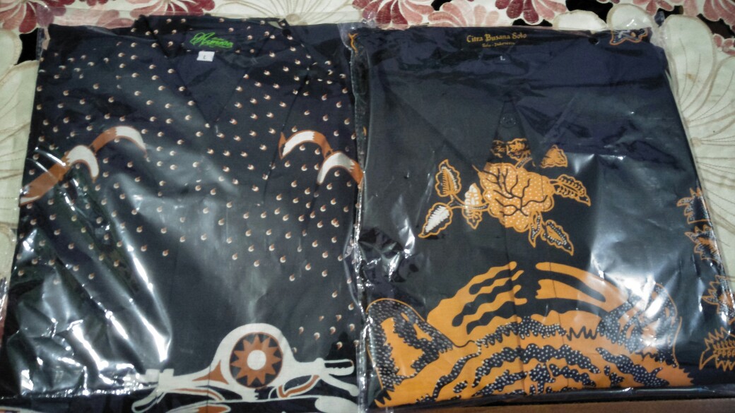 Vespa Pendek Kemeja Batik Pria Full Furing Katun Sragenan