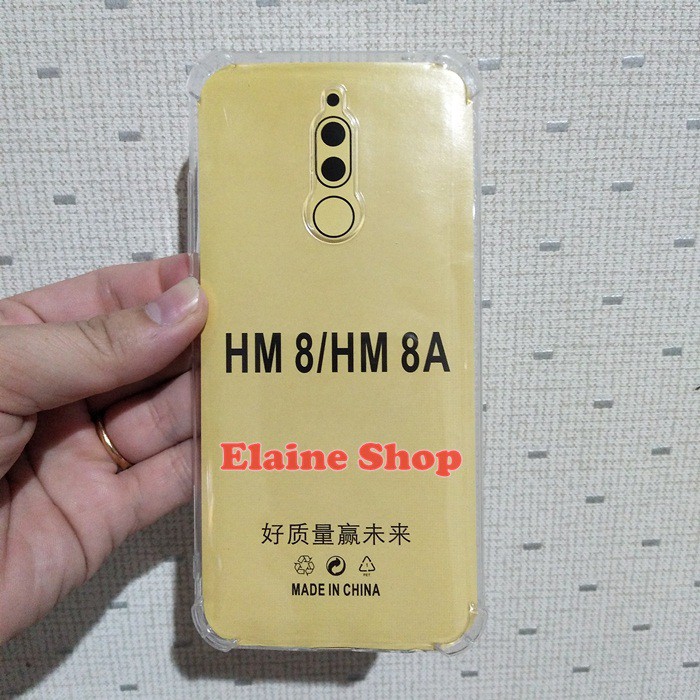 Anti Crack Xiomi Redmi 8 Redmi 8A Pro Silicon Bening Jelly Anti Shock Putih