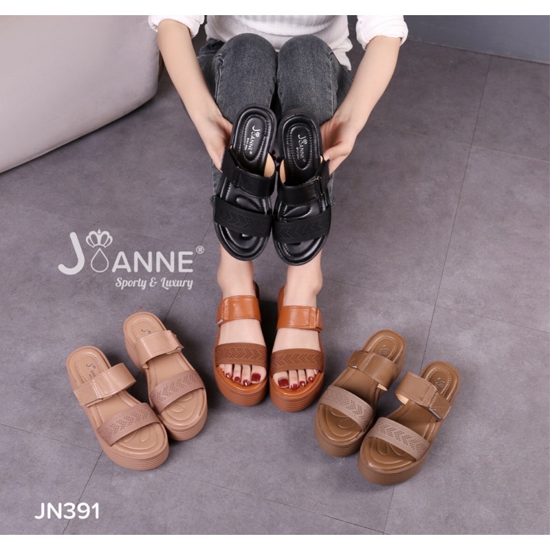 RESTOCK!! [ORIGINAL] JOANNE Wedges Sandals Sepatu Wanita #JN391