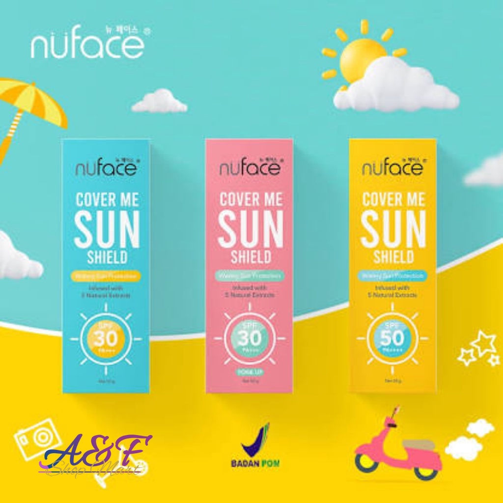 NUFACE Cover Me Sun Shield SPF50 SPF30 50gr