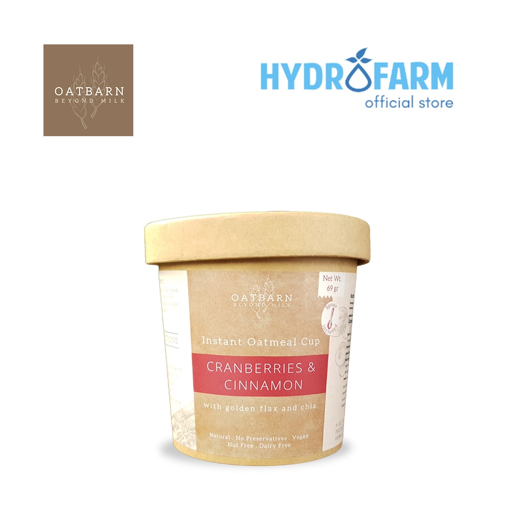 

OATBARN - INSTANT OATMEAL CUP Cranberries & Cinnamon 69gr