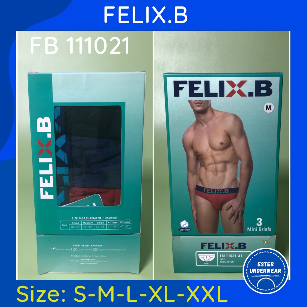 Celana dalam Pria Felix.B FB 111021 ISI-3 PCS