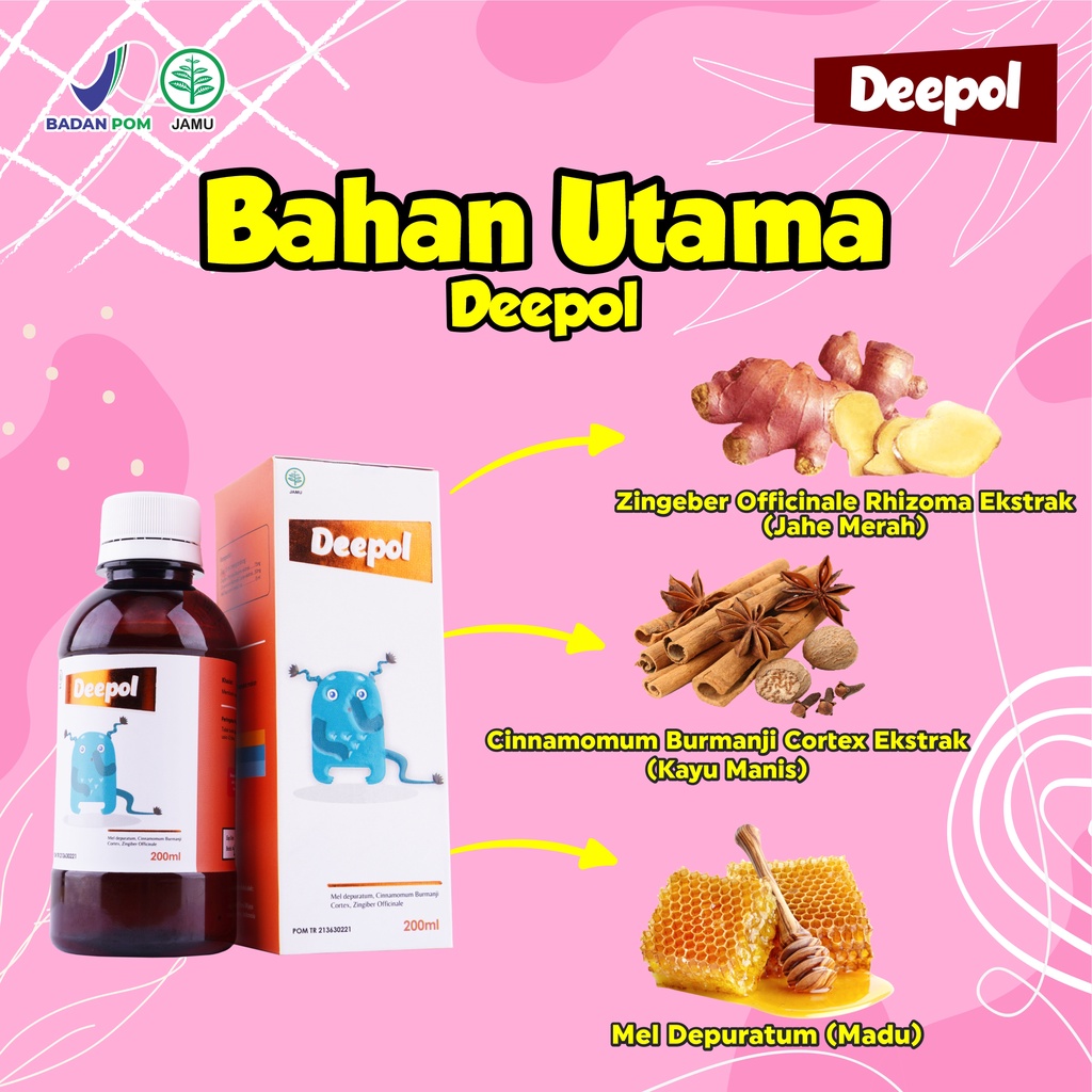 Paket Sering Ngompol 3 Botol Deepol - Madu Deepol Solusi Anak Ngompol Ompol Pencernaan Lancar Atasi Sembelit &amp; Perut Kembung Isi 200ml