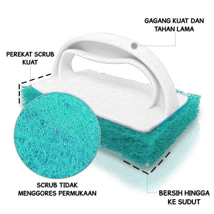 3M SCOTCH BRITE SIKAT PAD PORSELEN KAMAR MANDI DAN BAK MANDI ID-42