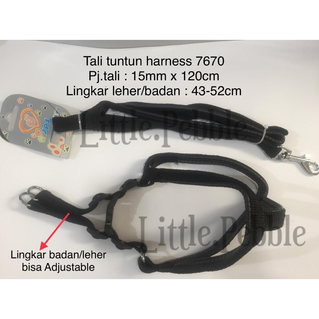 TALI TUNTUN HARNESS ANJING BAHAN BYLON-BUSA-7670